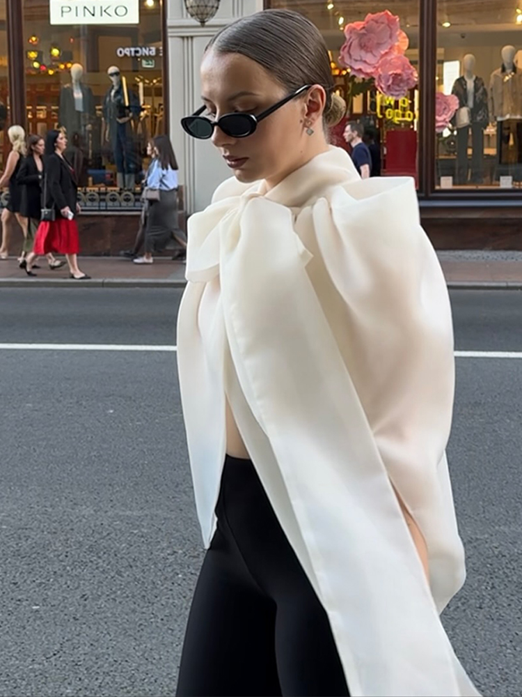 Street Fashion Types - Fashion Women Top Sleeveless Bow High