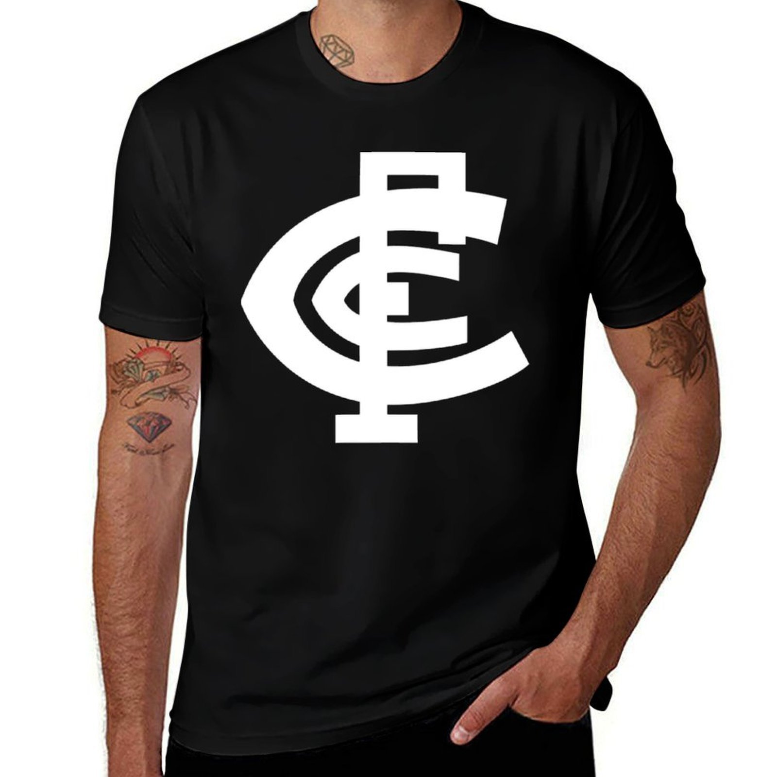 Street Fashion Logo - Carlton logo T-Shirt Street Fashion Casual