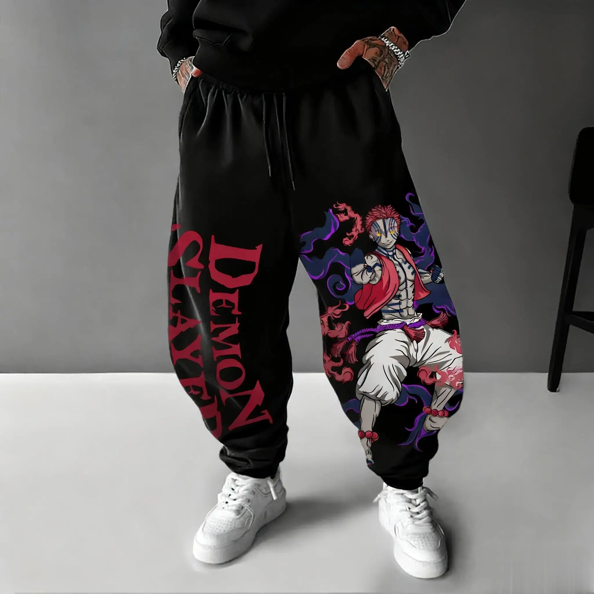 Street Fashion Types - 2026 Demon Slayer Akaza Anime Pants