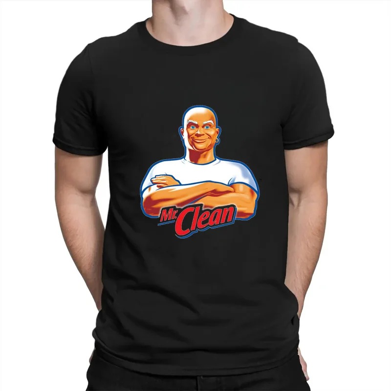 Street Fashion Logo - Chic Mr Clean Logo Print Fun