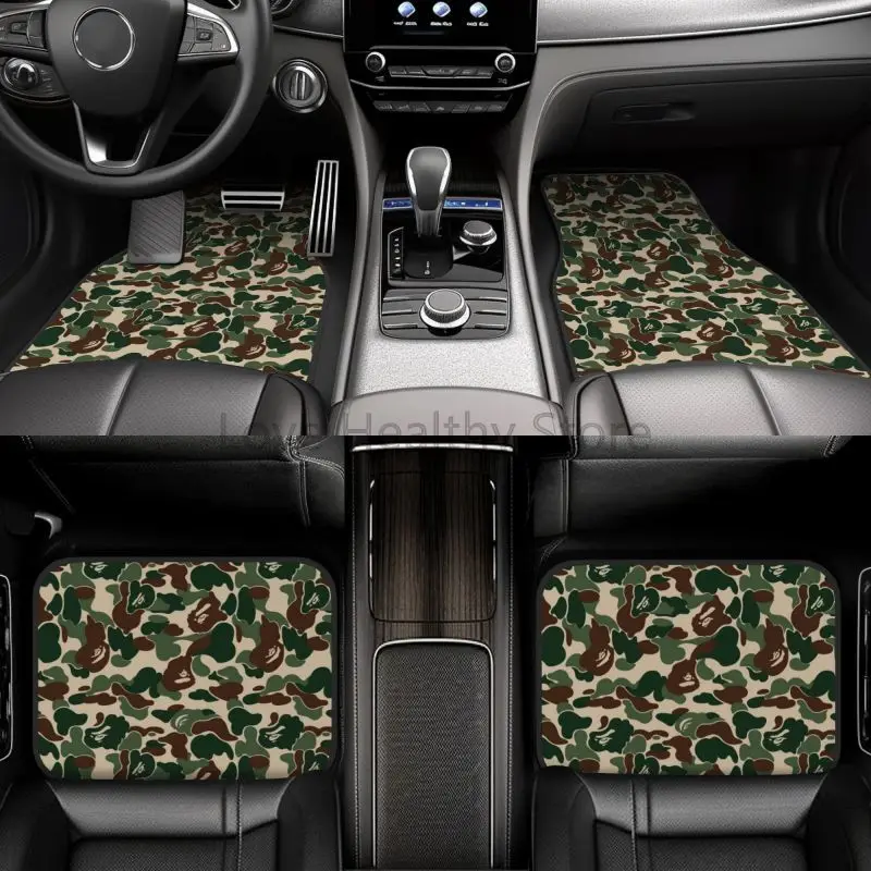 Camo Pattern Set - Custom Green Camo Pattern Car Floor