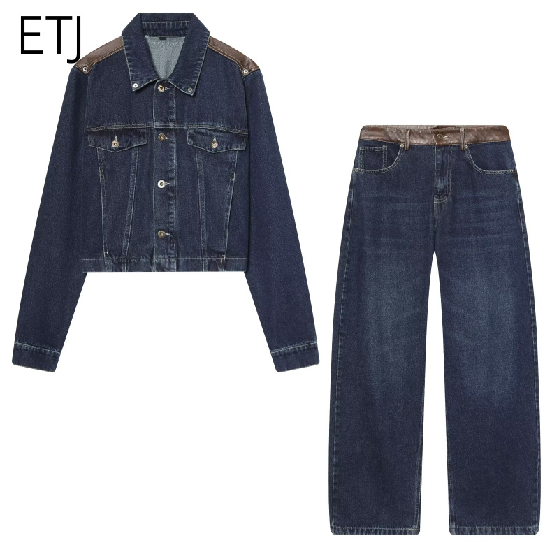 Cargo Pant Wide - ETJ Women's Denim Jacket & Jeans
