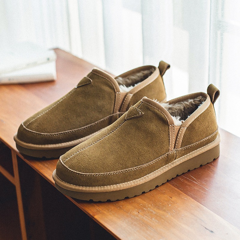 Street Fashion Lady - Winter Women Men Genuine Cow Leather