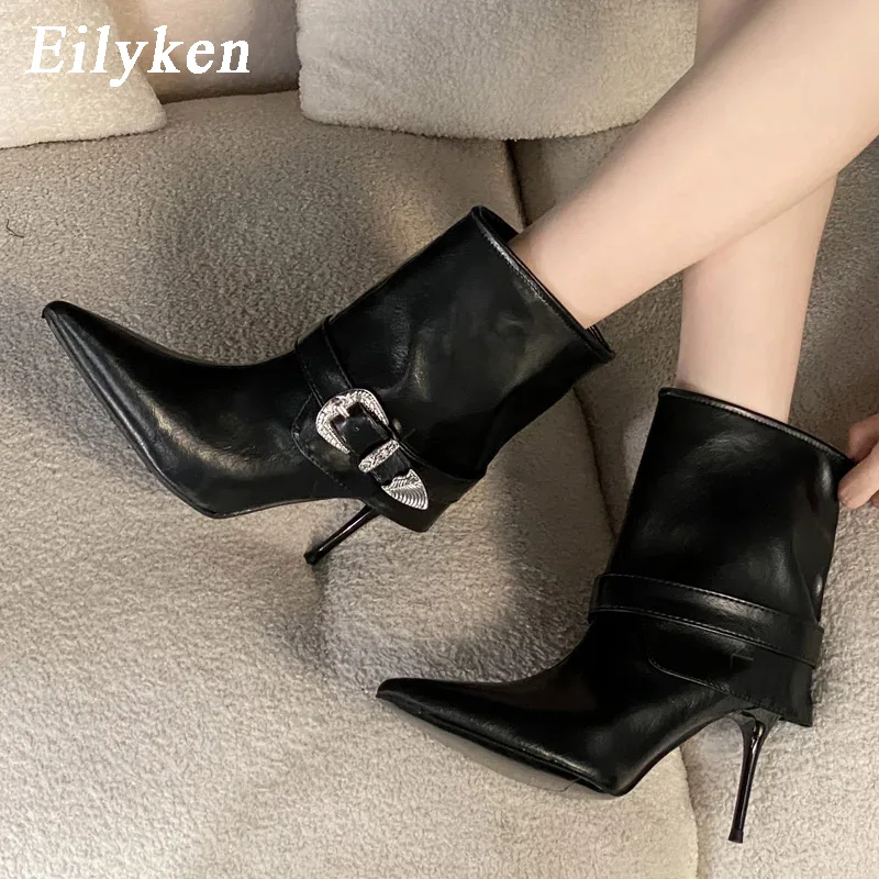 Street Fashion Lady - Eilyken CRYSTAL Belt Buckle Women Ankle