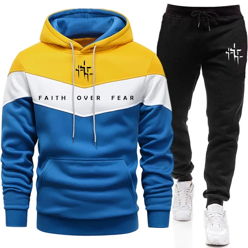 Faith Over Fear Men's Tracksui - Street Fashion Art 评论和价格