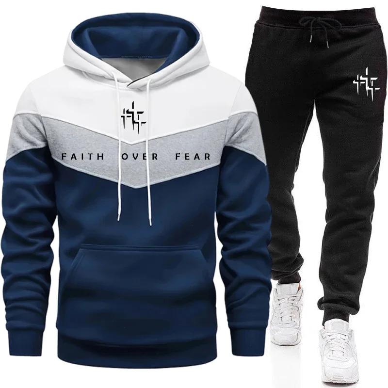 Faith Over Fear Men's Tracksui - Street Fashion Art 评论和价格