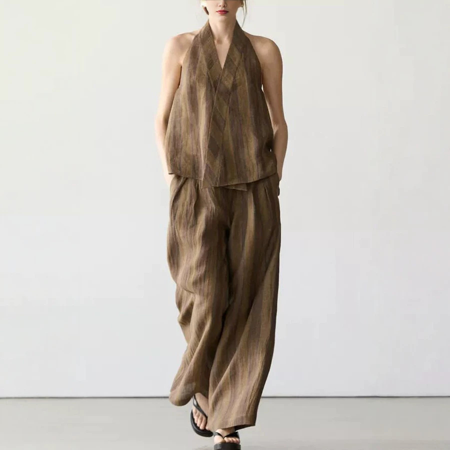 Elegant Women 2 Piece Outfit H - Cargo Pant Wide 评论和价格