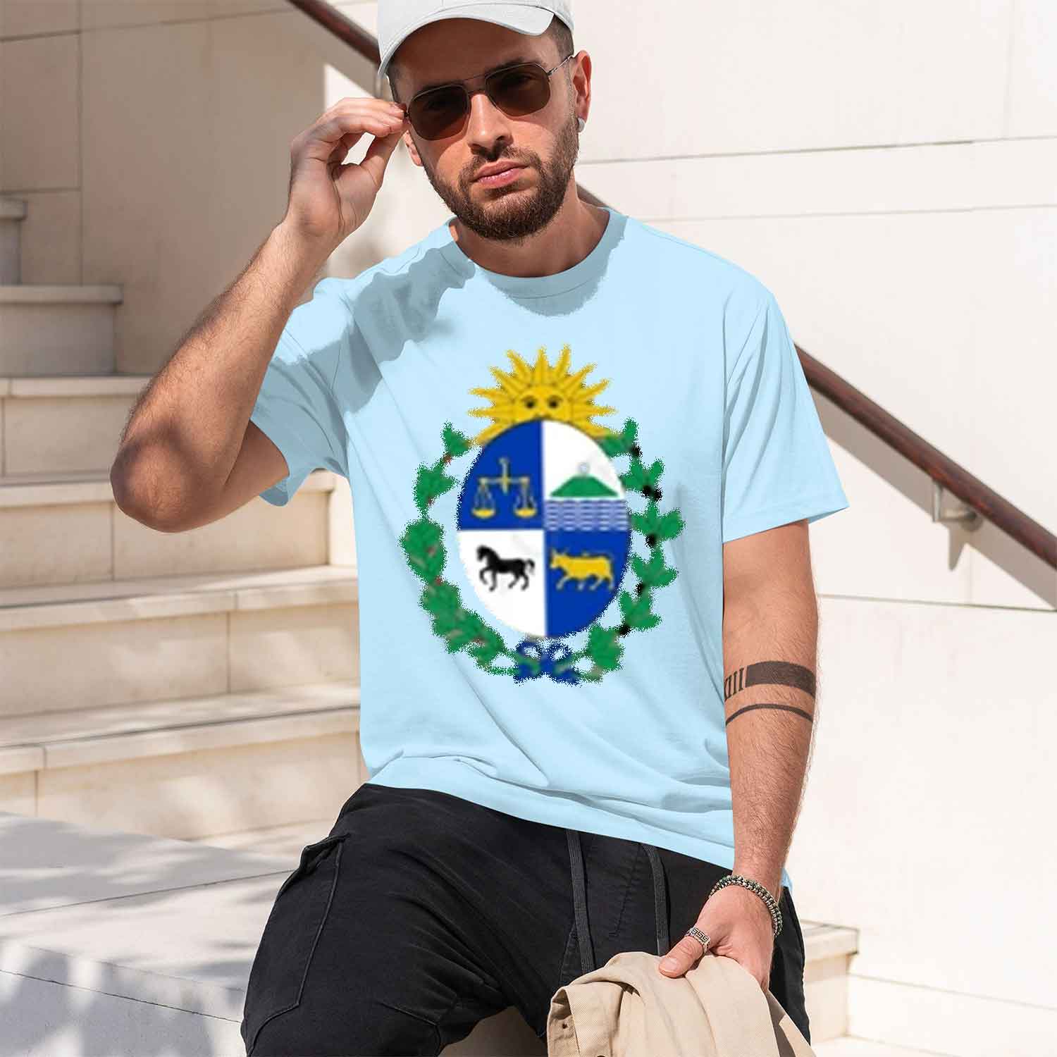 Coat of Arms of Uruguay Man Gr - Street Fashion China Models 评论和价格