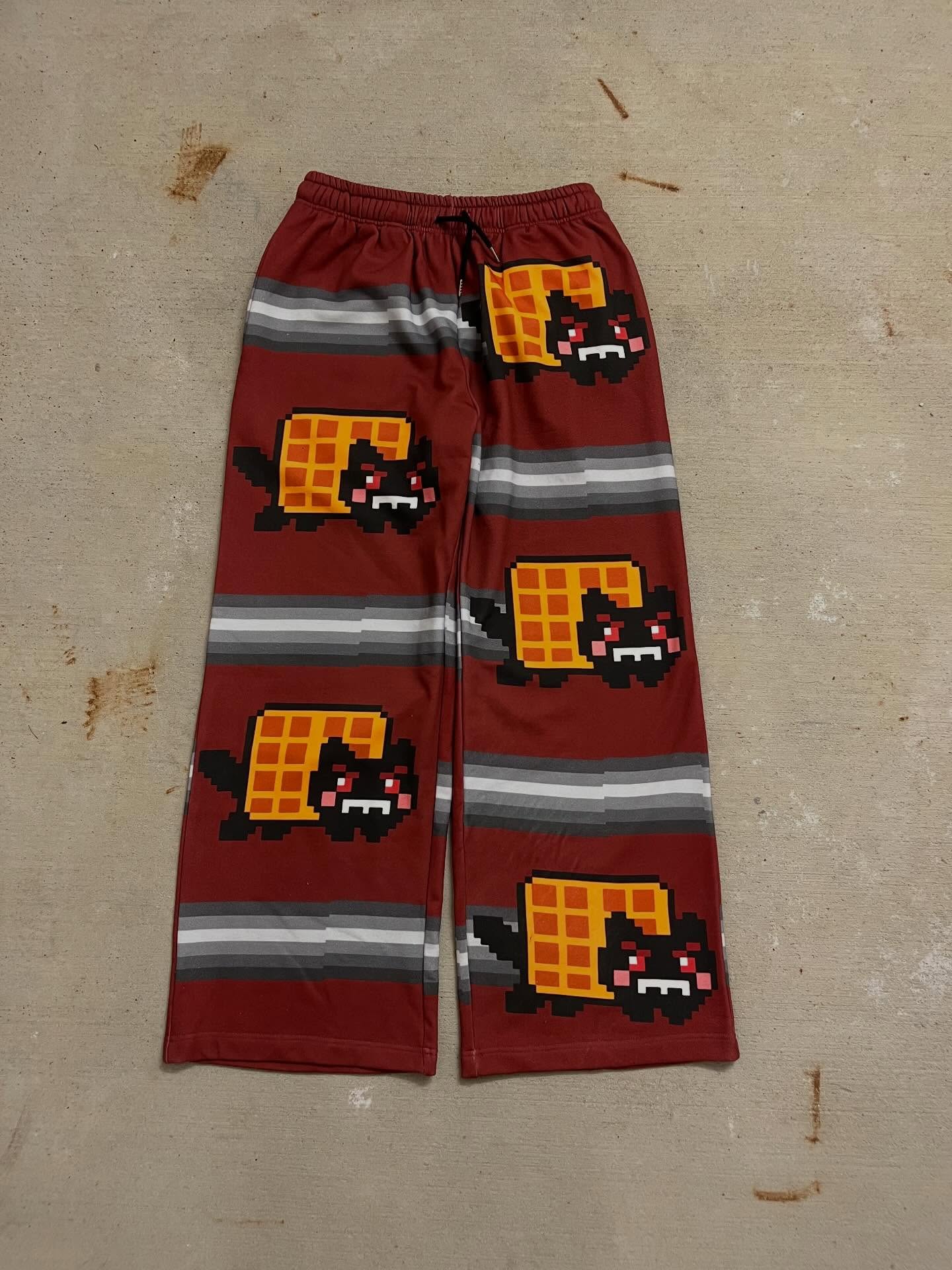 Hip Hop Nyan Cat Sweatpants Y2 - Street Fashion Types 评论和价格