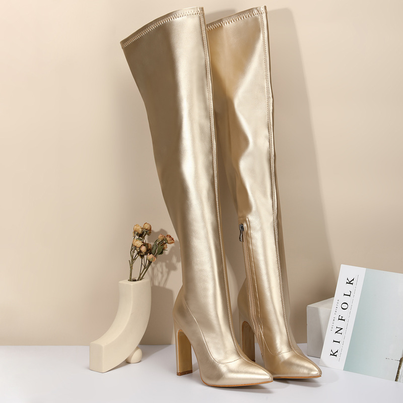 Slim Women Over The Knee High  - Street Fashion Lady 评论和价格