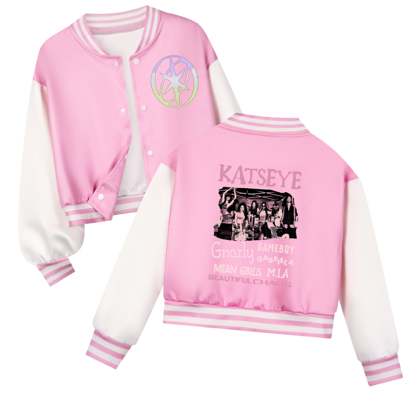 KATSEYE Printing Kids Short Ba - Street Fashion Kids 评论和价格