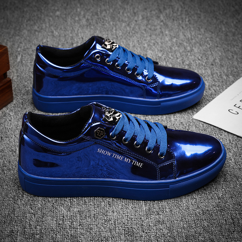 Luxury Men Casual Sneakers Blu - Street Fashion Walk 评论和价格