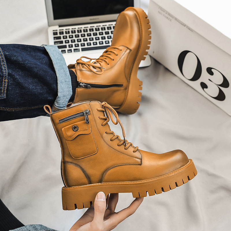2025 Trend Men Boots Sneakers  - Street Fashion Trends 评论和价格
