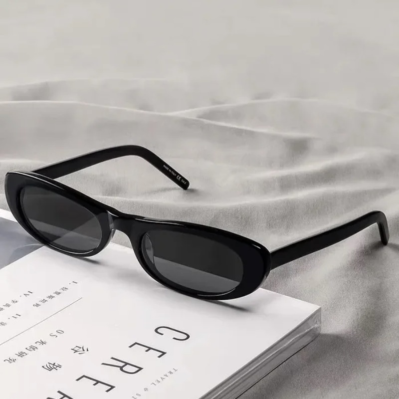New Retro Oval Frame Sunglasse - Street Fashion Trends 评论和价格