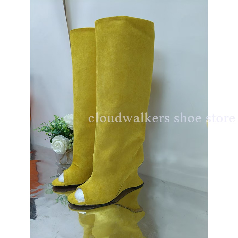 New Peep Toe Suede Strange Hee - Street Fashion Walk 评论和价格