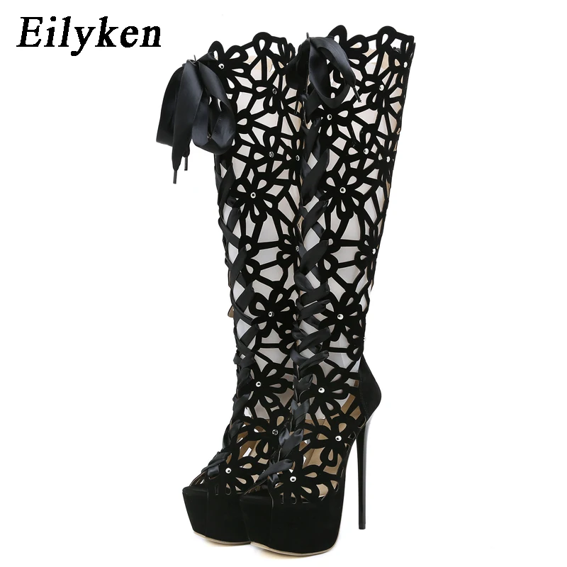 EilyKen Ankle Lace-up Open Toe - Street Fashion Lady 评论和价格