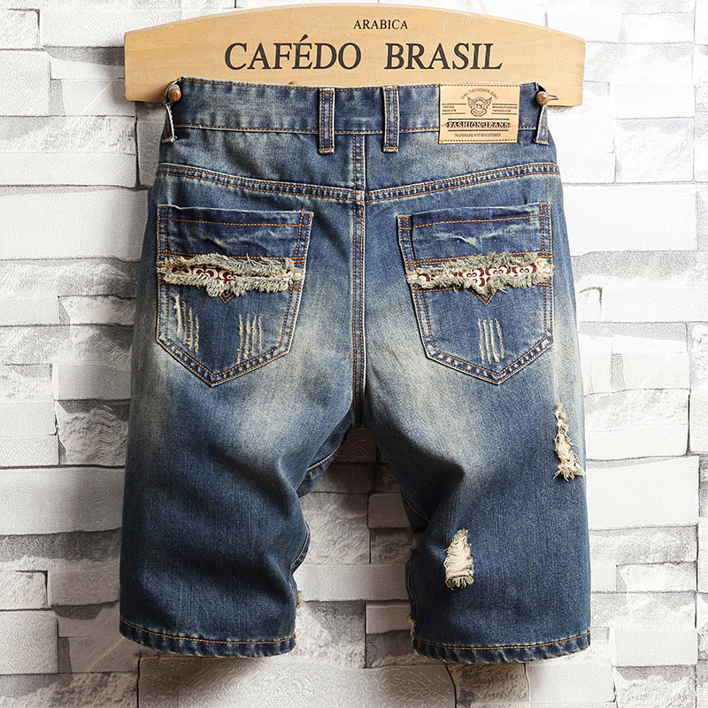 Ripped Hip-hop Denim Shorts Me - Street Fashion Types 评论和价格