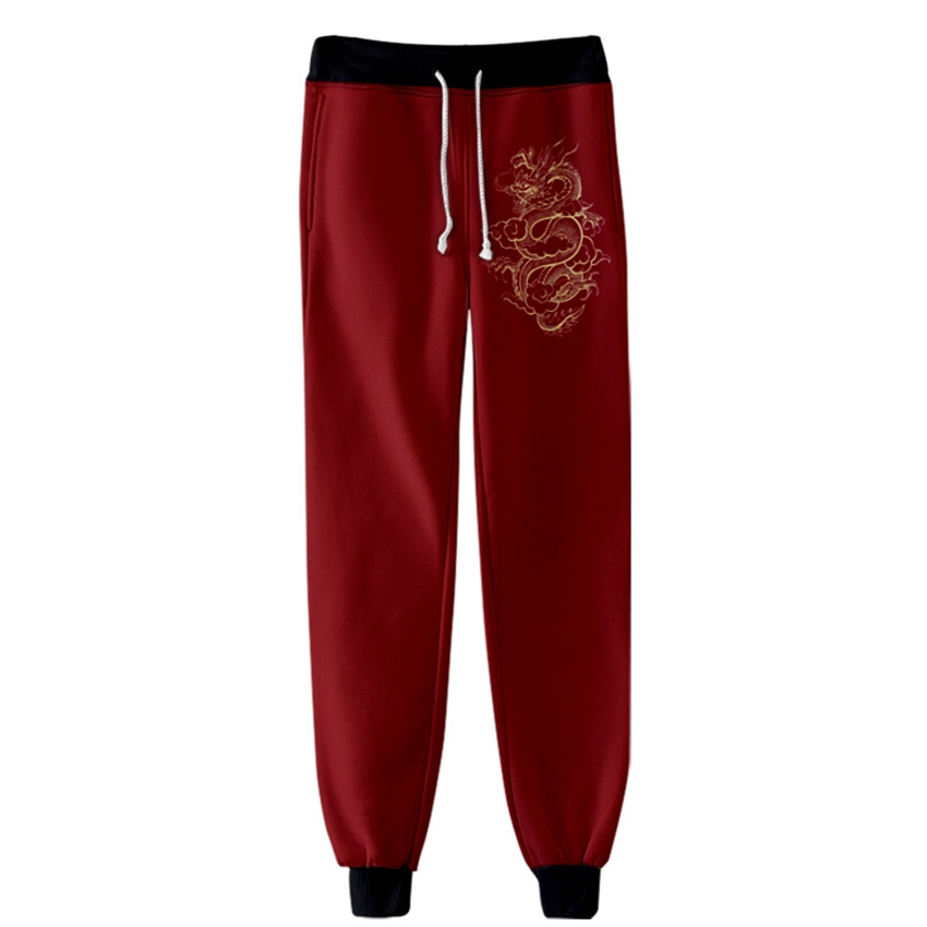 Anime Dragon 3D Sweatpants Fas - Street Fashion Types 评论和价格