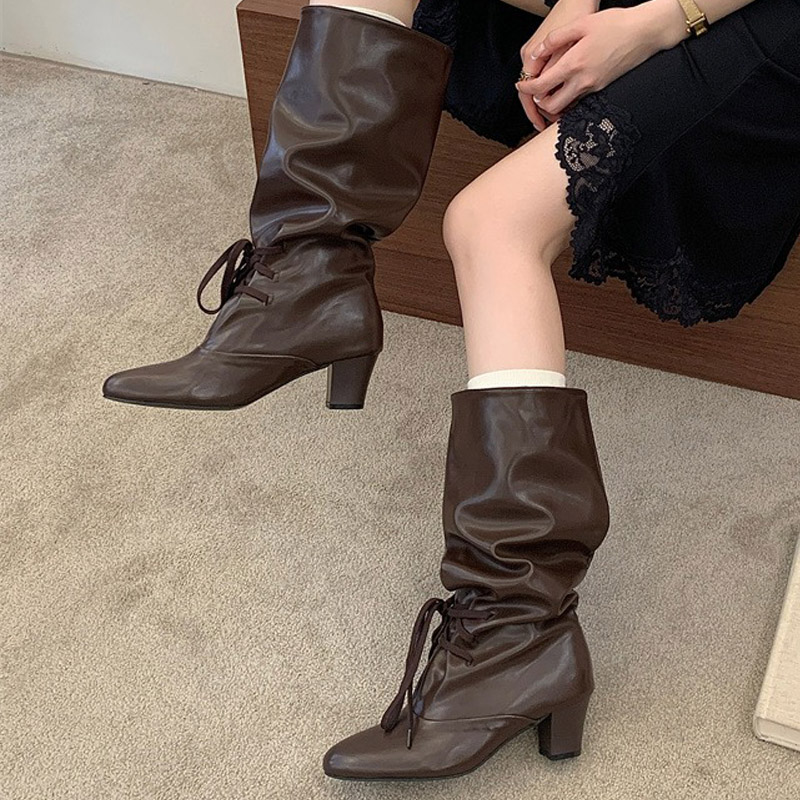 Eilyken Winter Fashion Lace Up - Street Fashion Lady 评论和价格