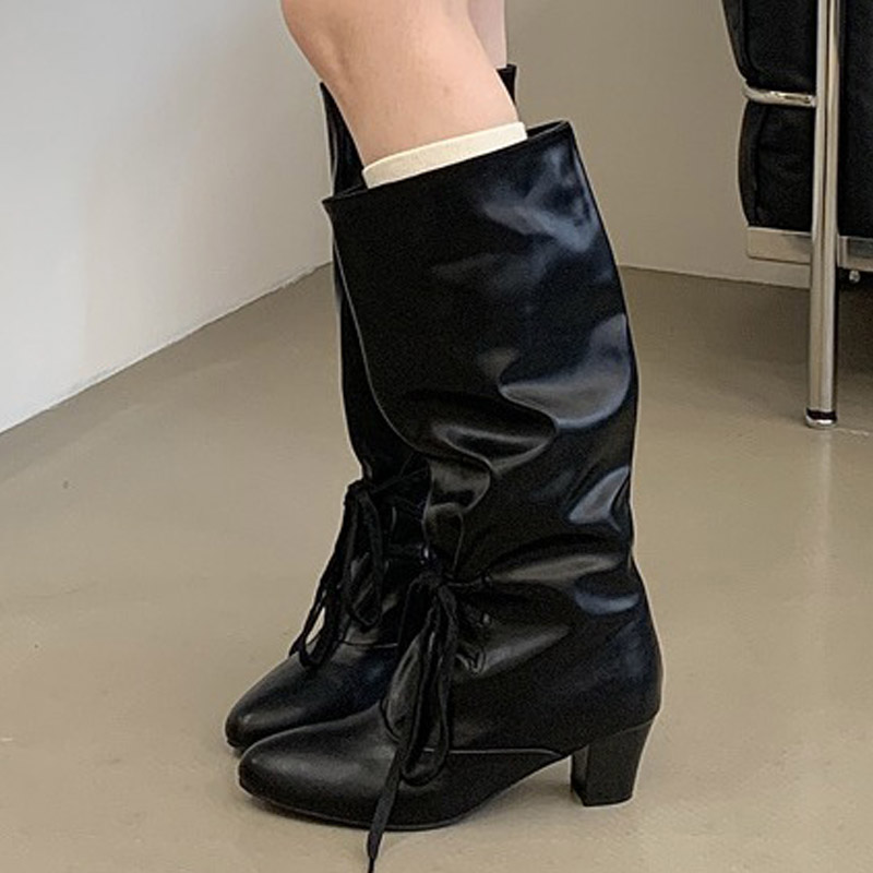 Eilyken Winter Fashion Lace Up - Street Fashion Lady 评论和价格