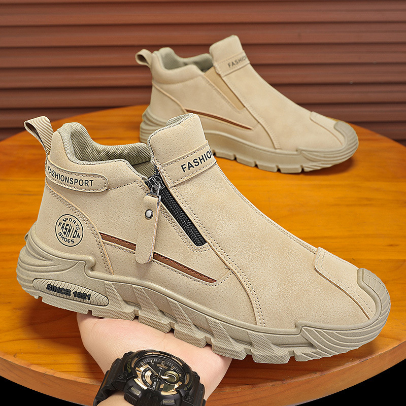 Men's Casual Zipper Closed Sho - Street Fashion Walk 评论和价格