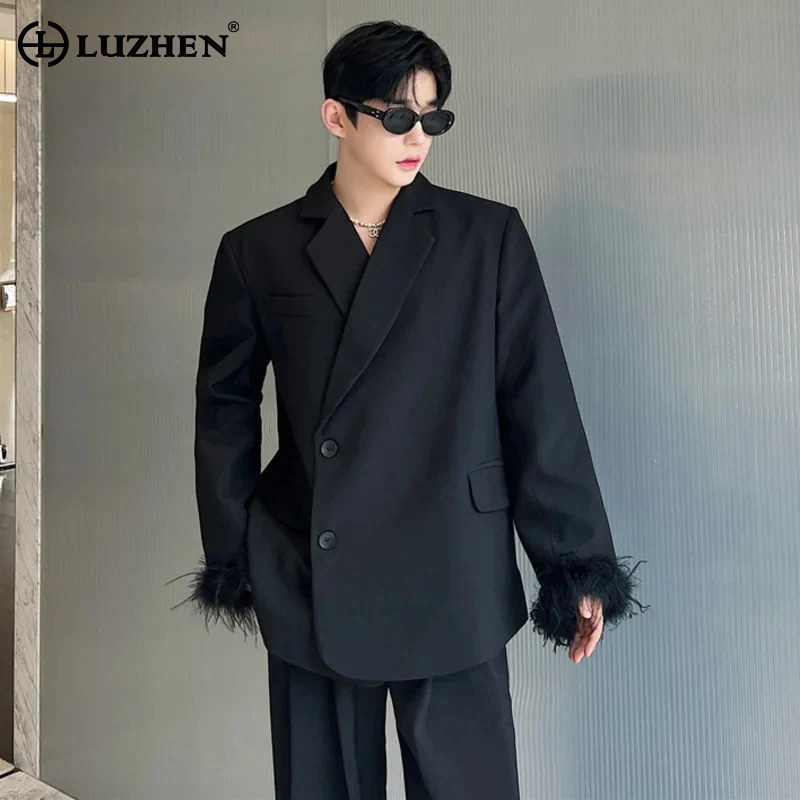 LUZHEN Men's Fashion Coat Feat - Street Fashion Reviews 评论和价格