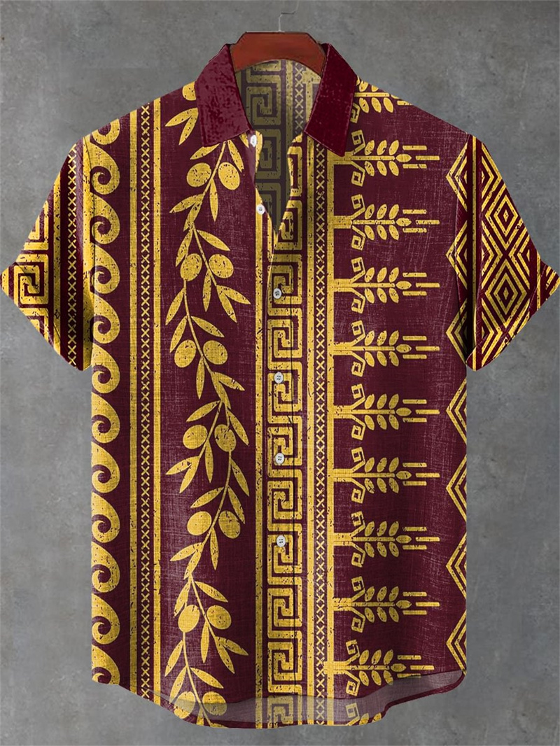 Men's New Short Sleeve Shirt 3 - Street Fashion Shanghai 评论和价格