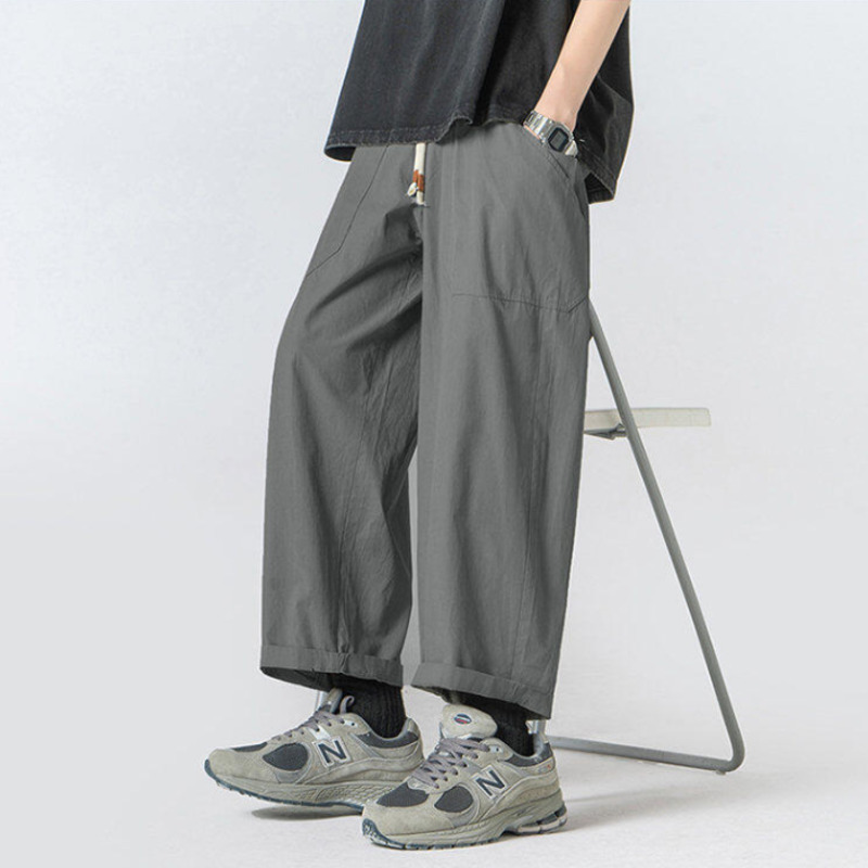 Summer Cotton Casual Pants Men - Street Fashion Types 评论和价格