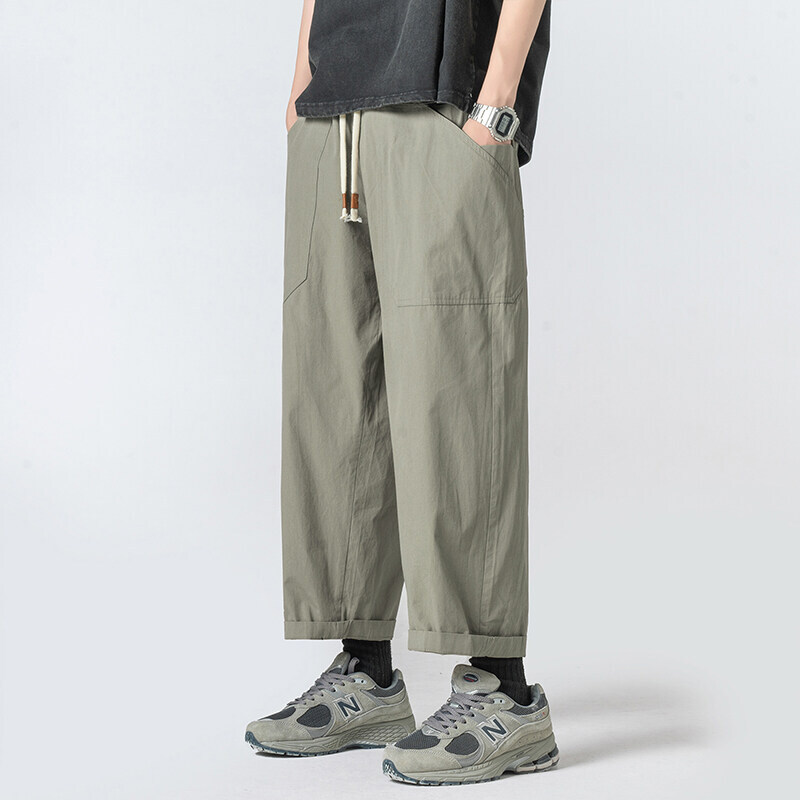 Summer Cotton Casual Pants Men - Street Fashion Types 评论和价格