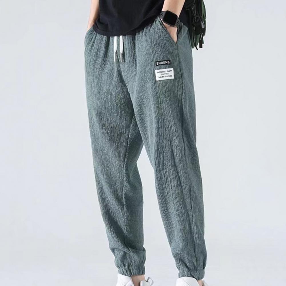 Ice Silk Sweatpants Men Summer - Running Pant Jogger 评论和价格