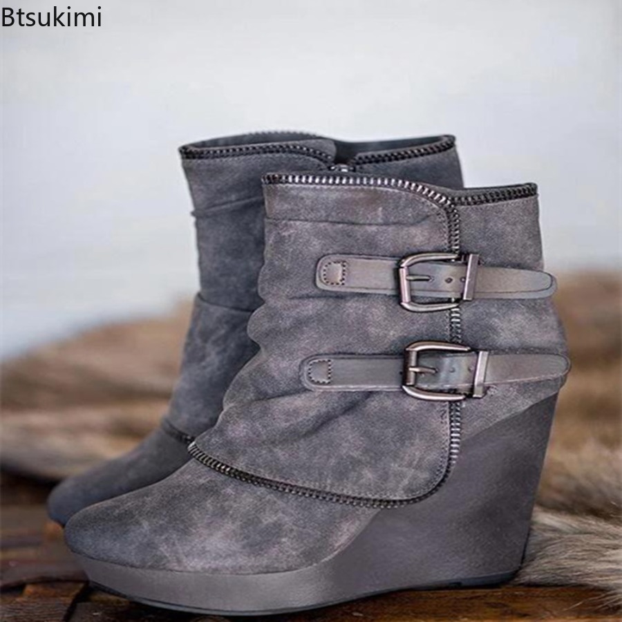 New Women's chunky Boots Zip H - Street Fashion Lady 评论和价格