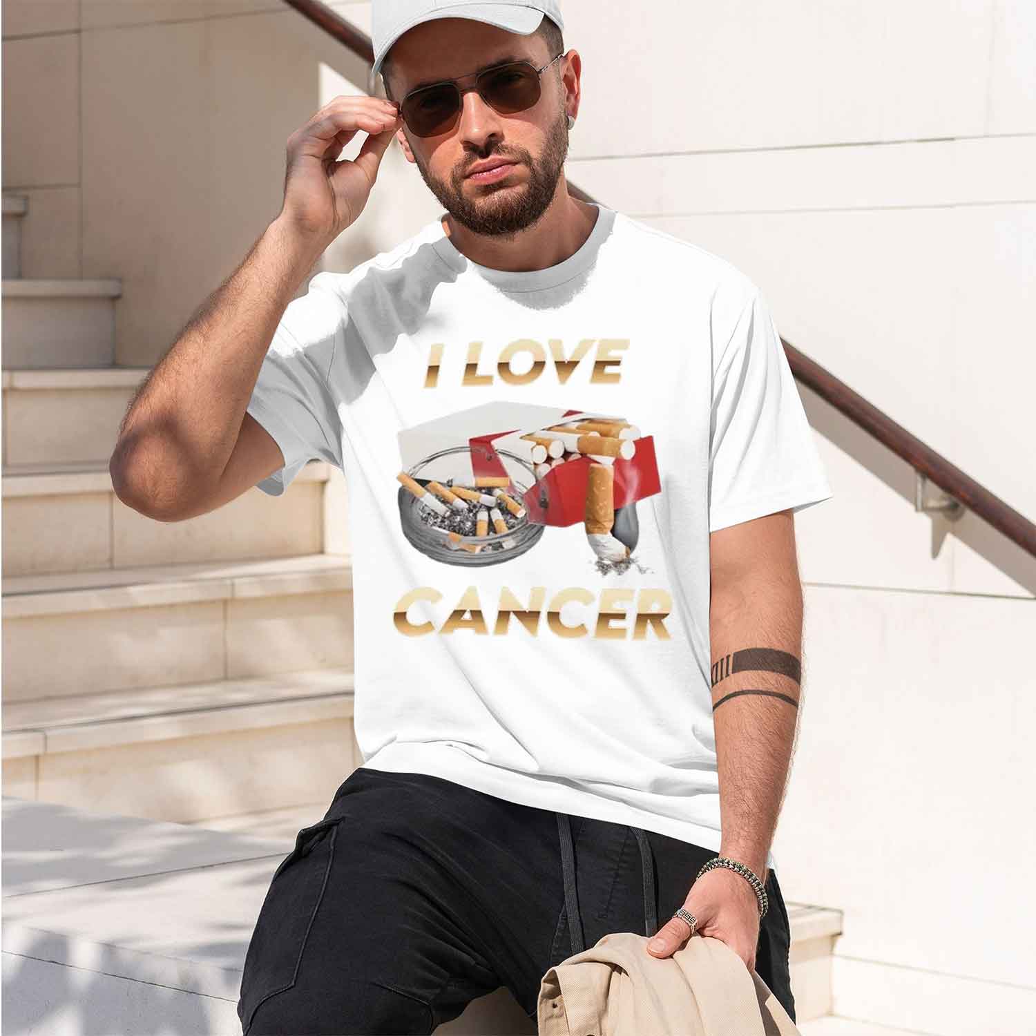 I Love Cancer T-shirt Women's  - Street Fashion China Models 评论和价格