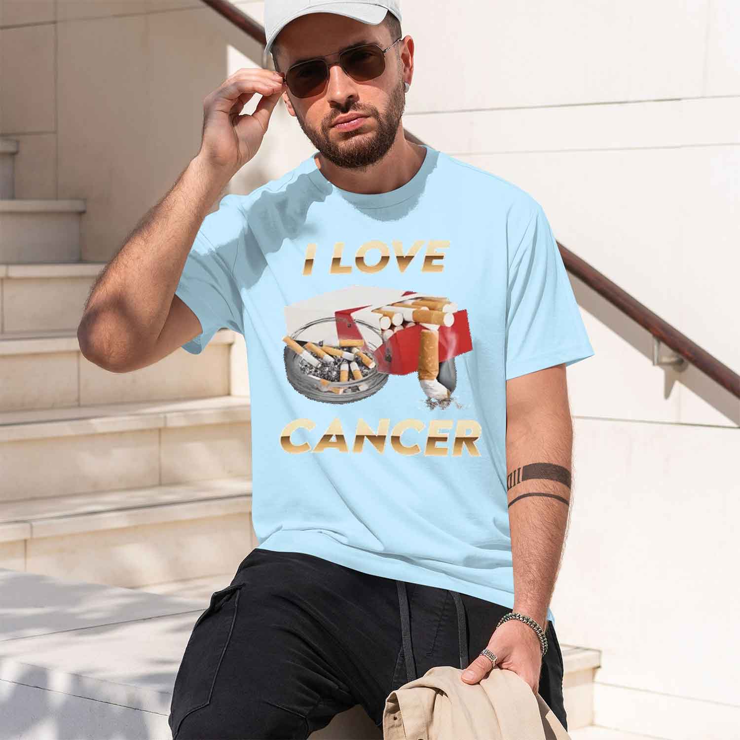 I Love Cancer T-shirt Women's  - Street Fashion China Models 评论和价格