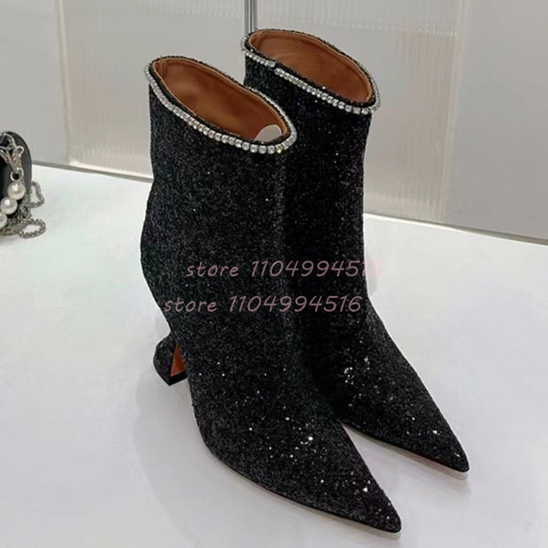 Blue Glitter Crystal Wine Glas - Street Fashion Lady 评论和价格