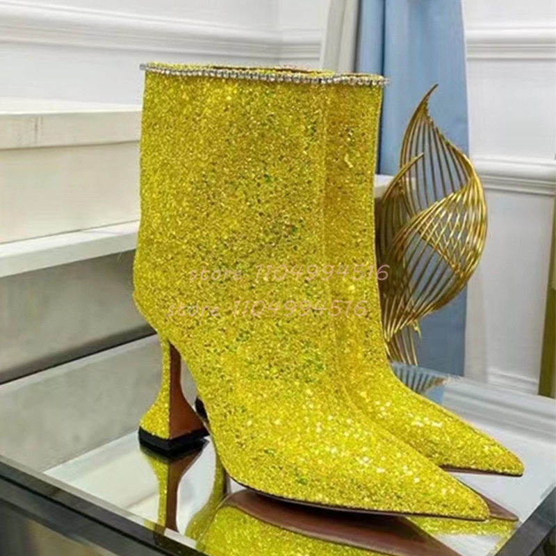 Blue Glitter Crystal Wine Glas - Street Fashion Lady 评论和价格