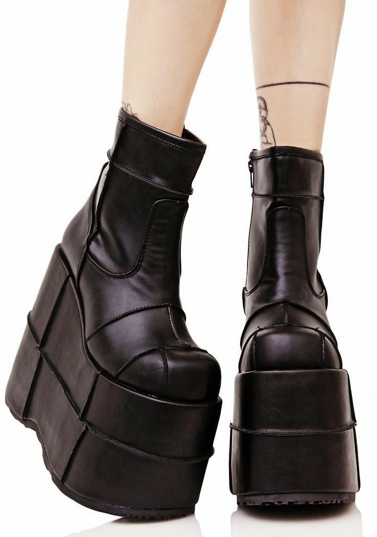 Punk Style Round Toe Mid-Calf  - Street Fashion Lady 评论和价格