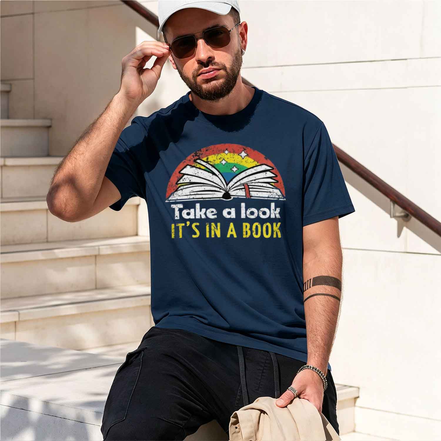 Book Grh Shirt Retro Reading T - Street Fashion China Models 评论和价格