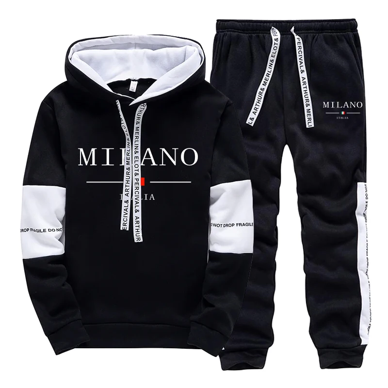 Men's Set/Hoodie/Pants Italy T - Street Fashion Art 评论和价格