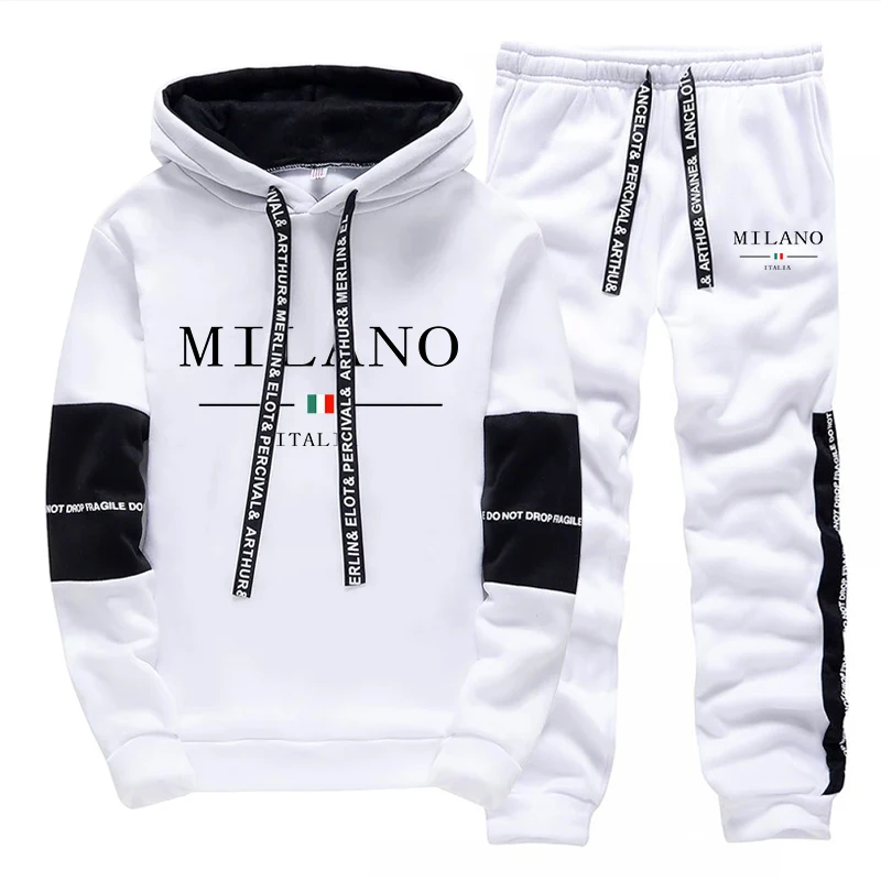 Men's Set/Hoodie/Pants Italy T - Street Fashion Art 评论和价格