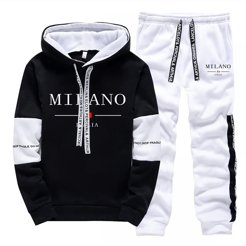 Men's Set/Hoodie/Pants Italy T - Street Fashion Art 评论和价格