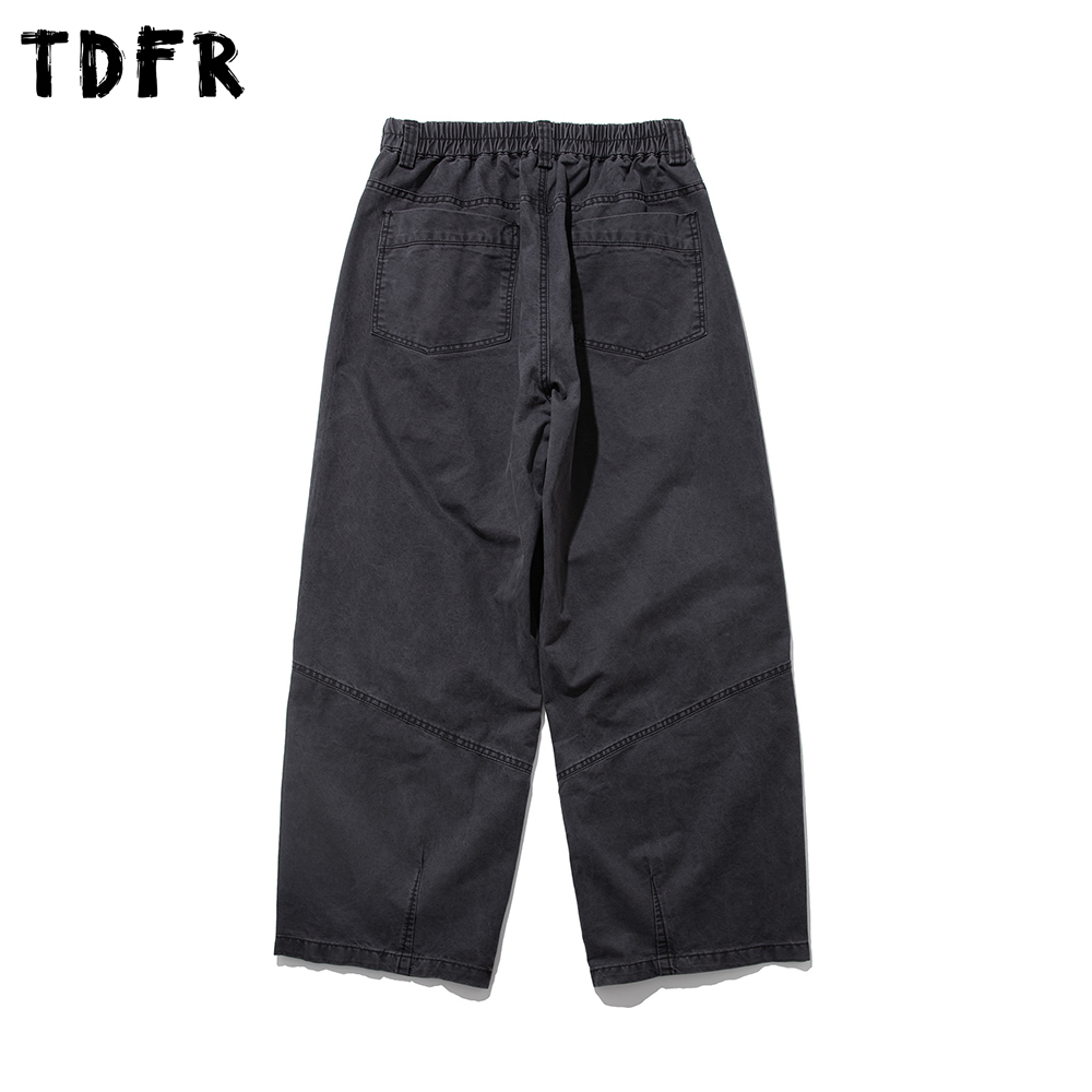 Washed Distressed Pleated Carg - Cargo Pant Wide 评论和价格