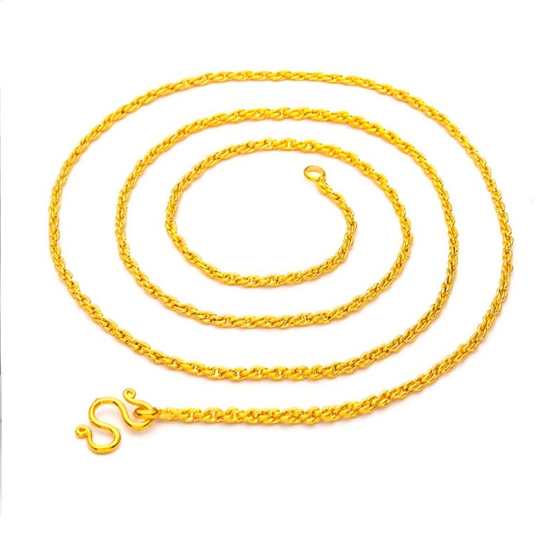 Hip Hop 2mm Twisted Rope 24K G - Fashion Street Singapore 评论和价格