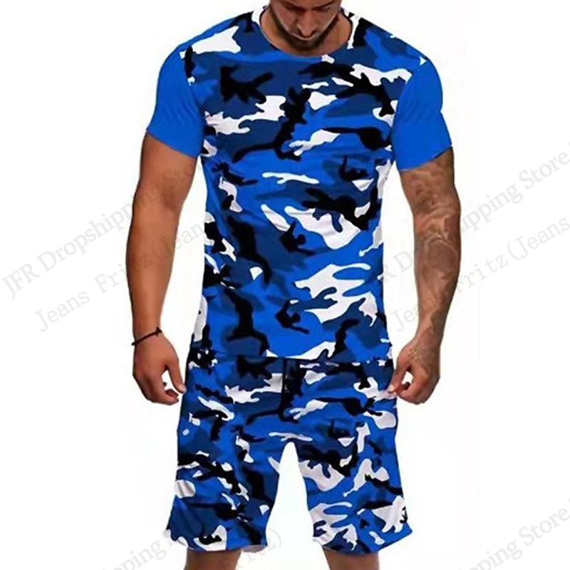Men's Set T-shirt Camo Camoufl - Camo Pattern Set 评论和价格