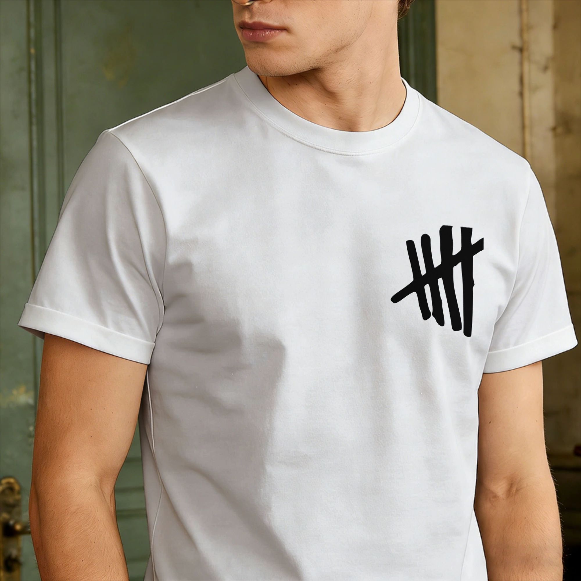 Men 5sos Logo T-Shirts 5sos Co - Street Fashion Logo 评论和价格