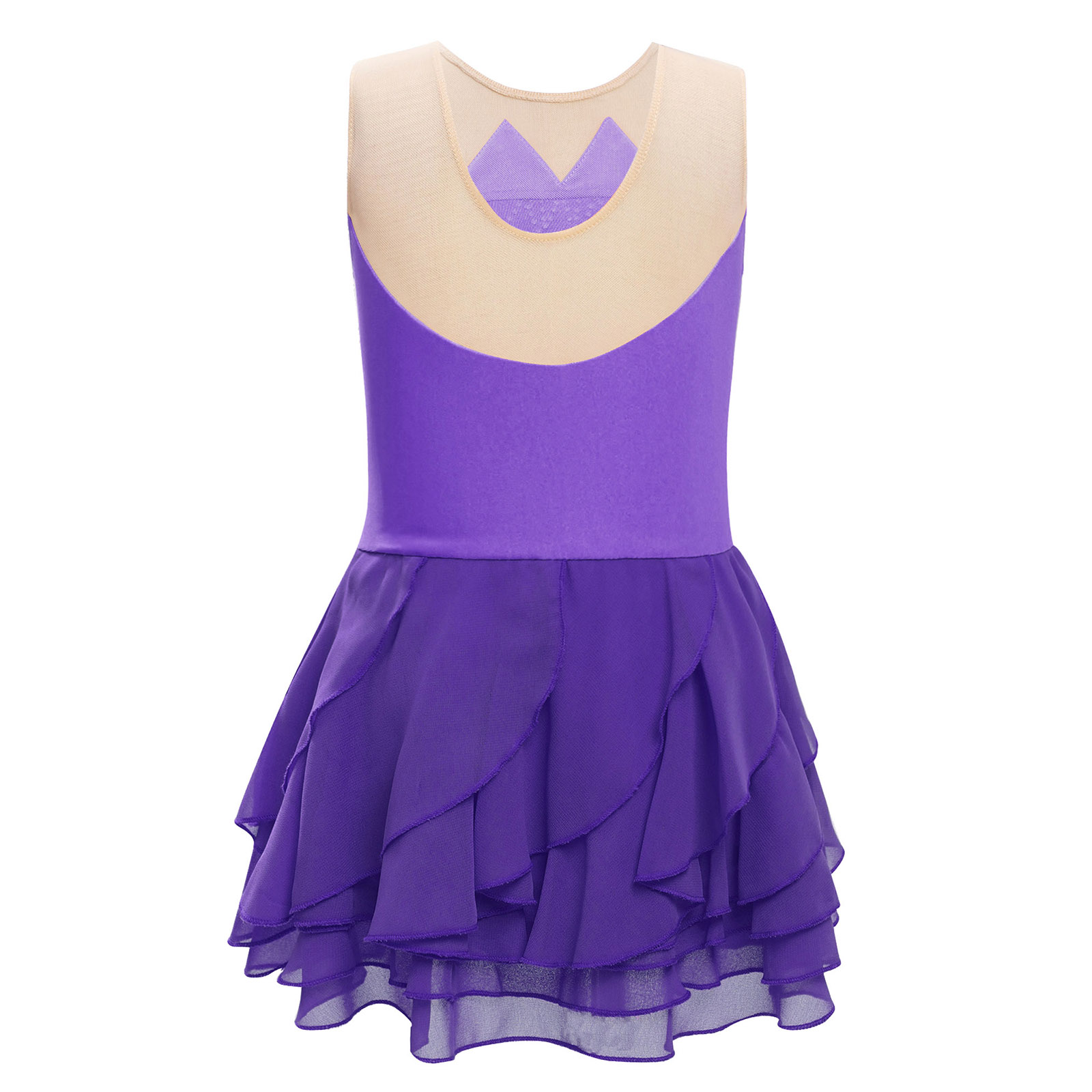 Girls Mesh Figure Skating Dres - Street Fashion Kids 评论和价格