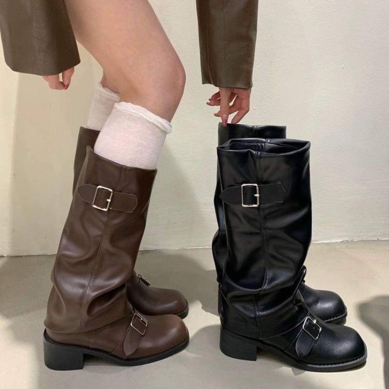 2025Woman Boots Knee High Plat - Street Fashion Trends 评论和价格