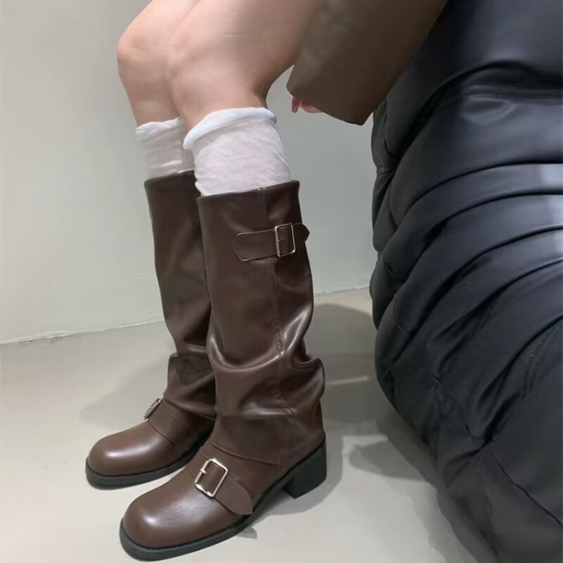 2025Woman Boots Knee High Plat - Street Fashion Trends 评论和价格