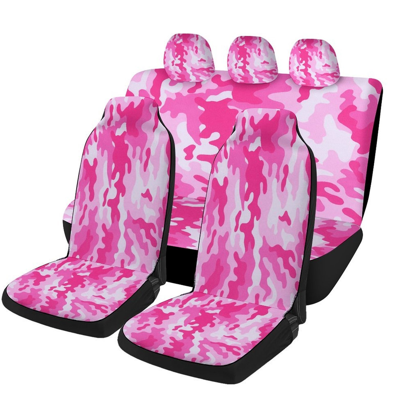 Pink Camo Pattern Car Seat Cov - Camo Pattern Set 评论和价格