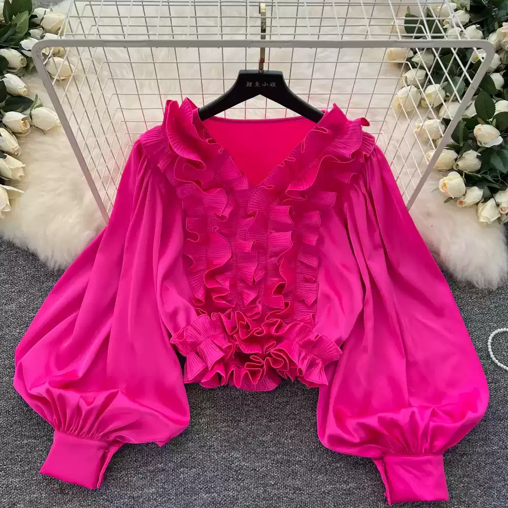 Chic V-neck Vintage Long Lante - Street Fashion Korean 评论和价格