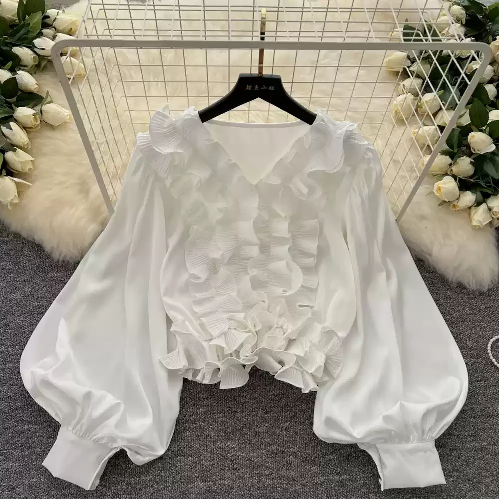 Chic V-neck Vintage Long Lante - Street Fashion Korean 评论和价格
